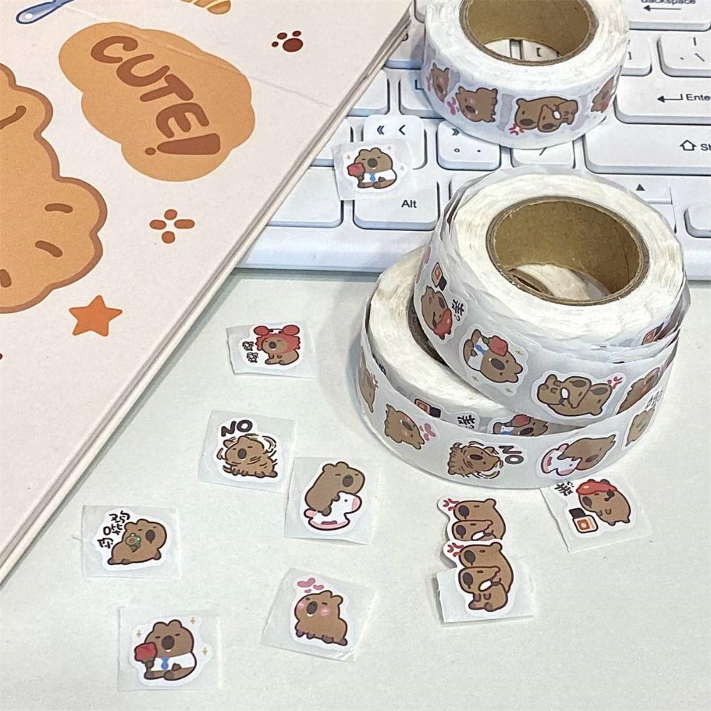 Capybara Niedliche Capybara-Aufkleber, modische Cartoon-Capibara-Aufkleber, kreative Capibara-Aufkleber zum Selbermachen