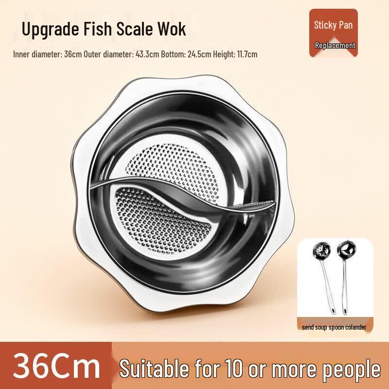 Qiwei Mini Cast Iron Divided Hot Pot