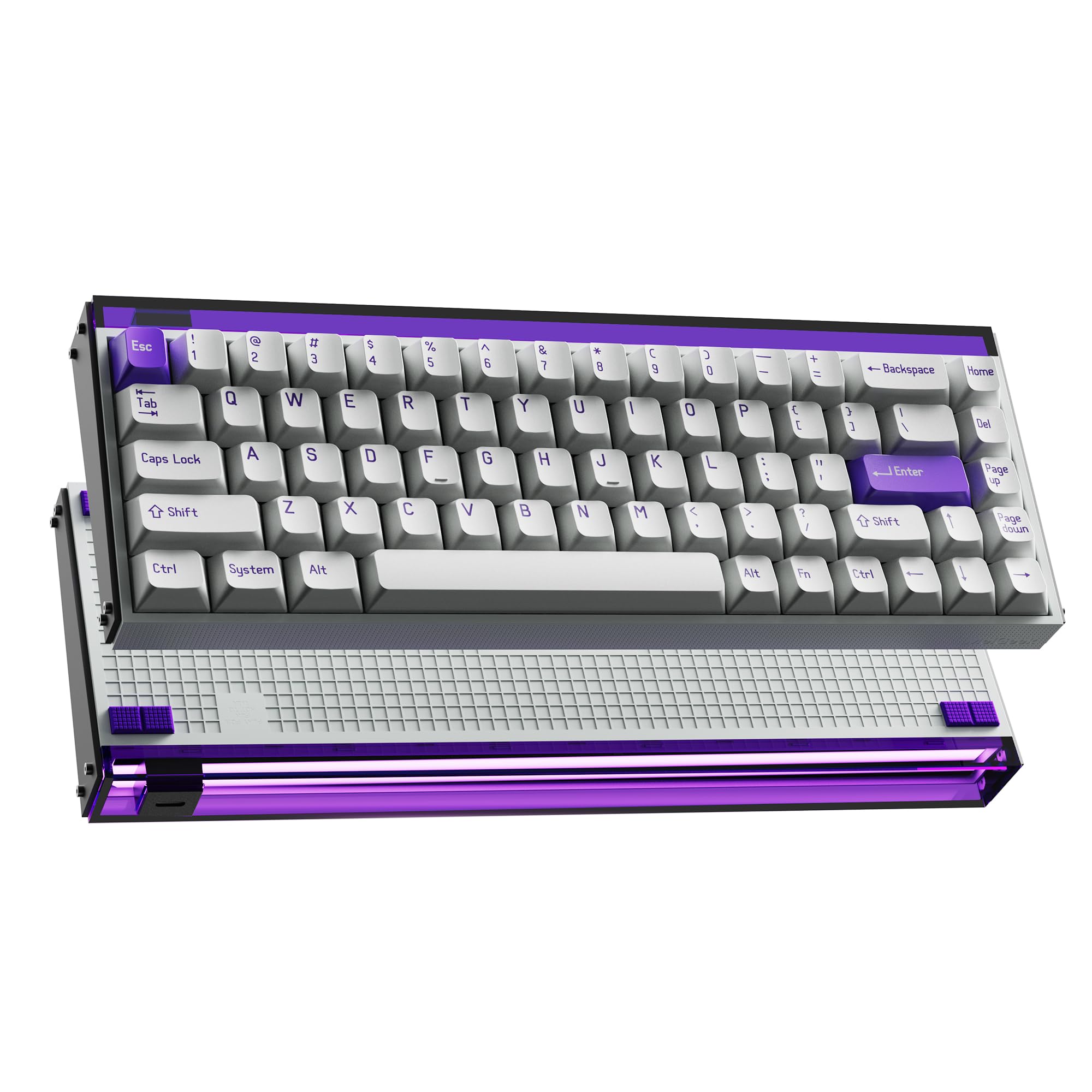 

MelGeek MADE68 Pro Дротова US Англійська Магнітні перемикачі Холла Ігрова Компактна Швидка RGB Миттєве Натискання Регульована Онлайн HIVE Кастомізація Клавіатура,