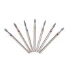Nail Drill Bits Set Professional Electric Nail Grinding Burr Cutters for Pedicure Manicure Nail Art Tools Silver 7Pcs