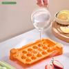 GIANXI Circular Ice Shape Plastics Ice Mould For Kitchen Summer Household Refrigerator Ice Cube Tray Portable 16 Grids Ice Box