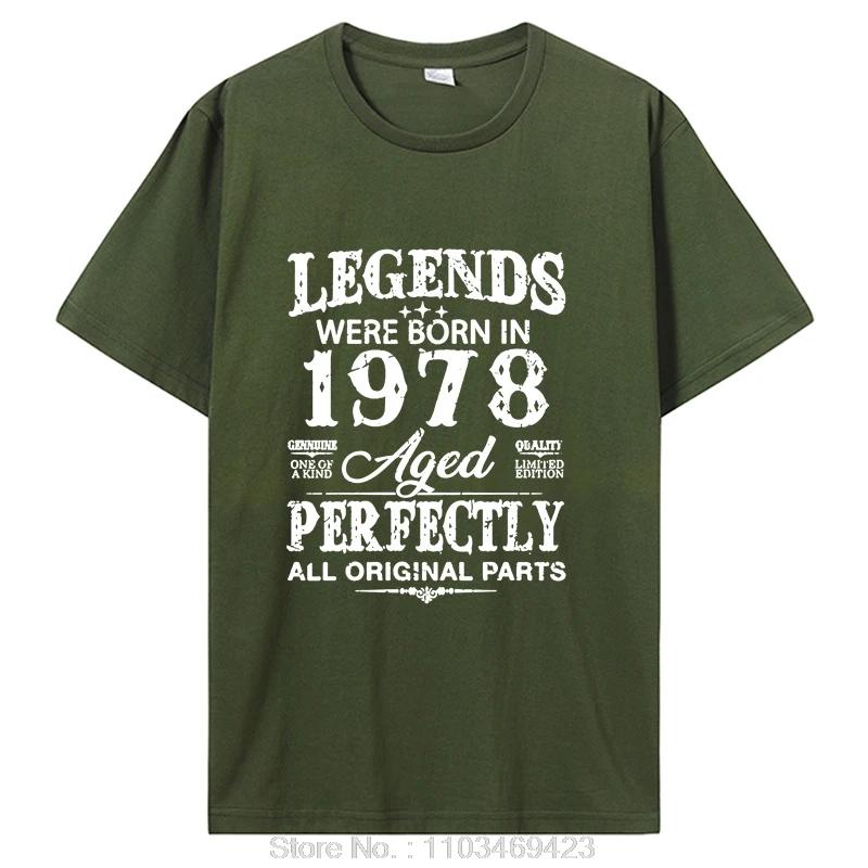 Vintage 1978 Music Cassette Birthday Gifts Old T Shirt Tops Cotton Fashion Graphic Tshirt Clothing Casual Basic T-shirts