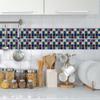 50pcs 3D Waterproof Self-Adhesive Mosaic Tile Wall Stickers, Easy to Install, Suitable for Kitchen Bathroom and Home Decoration