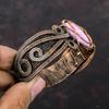 Phosphosiderite Cuff Bracelet Copper Wire Wrapped Gemstone Bangle Adjustable Cuff Copper Jewelry For Gift Handmade Phosphosiderite Jewelry