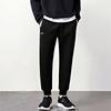 Li-Ning Solid Color Elastic Quick-Dry Casual Straight-Leg Jogger Knit Sports Pants Men Bottoms AKLVC91-1