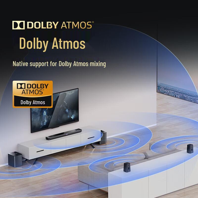 SANSUI DV-99E Dolby Atmos Soundbar Home KTV System CN plug (adapter included)