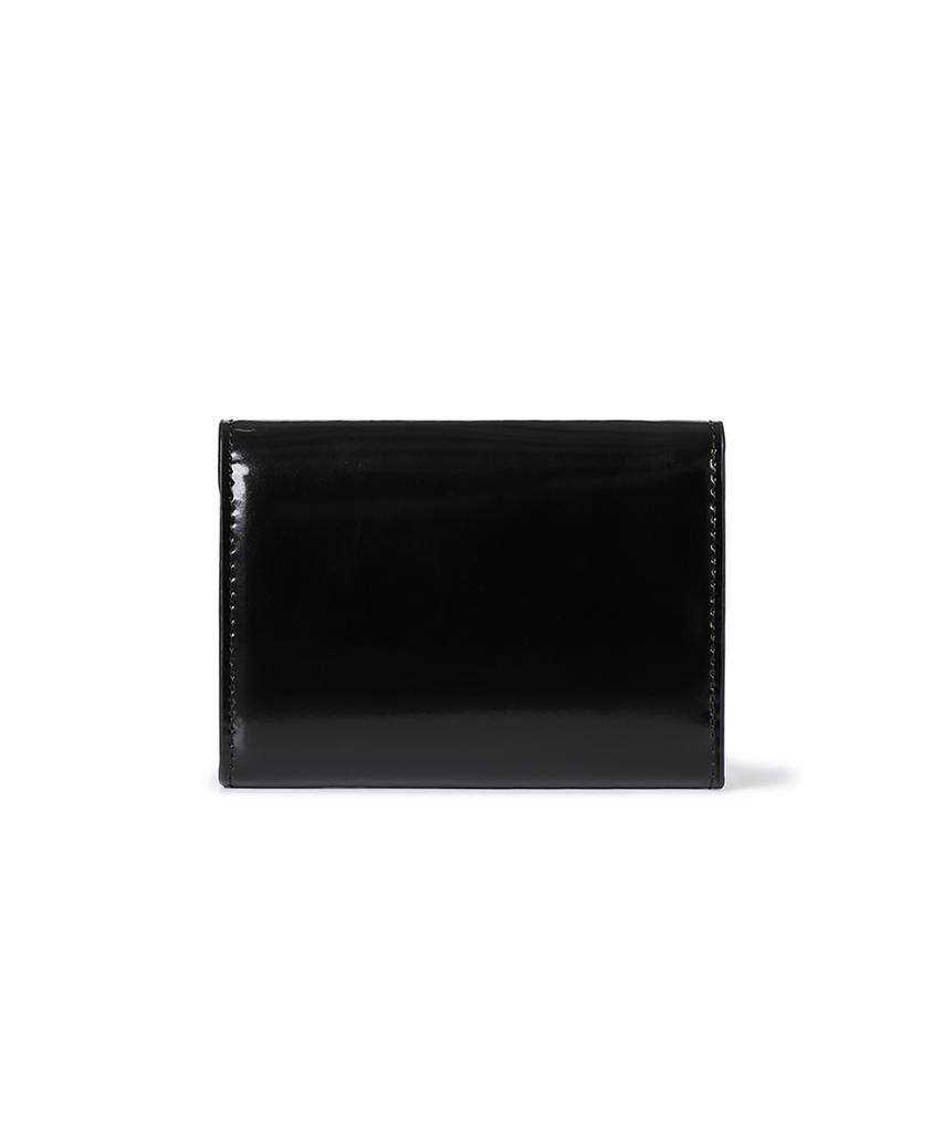 Fennec Lacquer Triangle Wallet - Matt Black