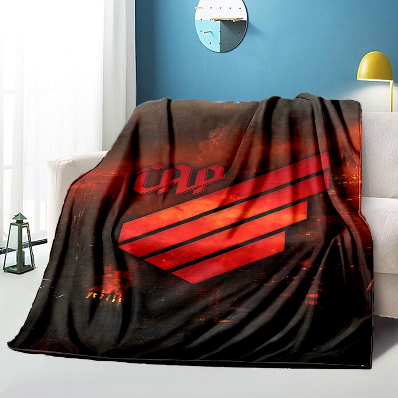 Red And Black Sport Emblem Printed Throws Blanket Soft Flannel Blankets for Couch Bed Gifts for Men Women Picnic blanket Christmas gifts