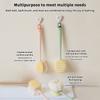 Double Sided Scrubbing Tool Bath Brush Long Handle Soft Fur Bath Brush Detachable Scrubbing Towel Strong Back Rubbing