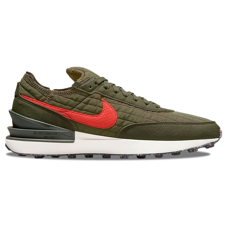 Nike Waffle One Premium Toasty - Medium Olive Men Sneakers Green Sequoia Black DC8890-200