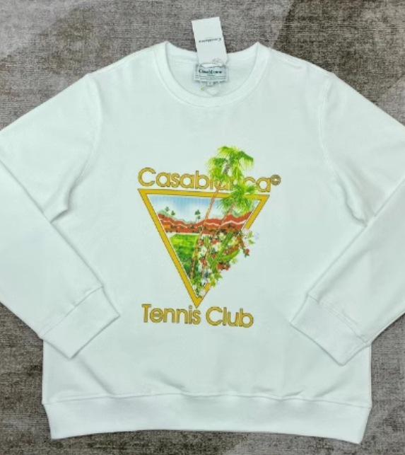 

Casablanca Autumn/Winter Celebrity Round Neck Hoodie with Letter Logo Print Medium