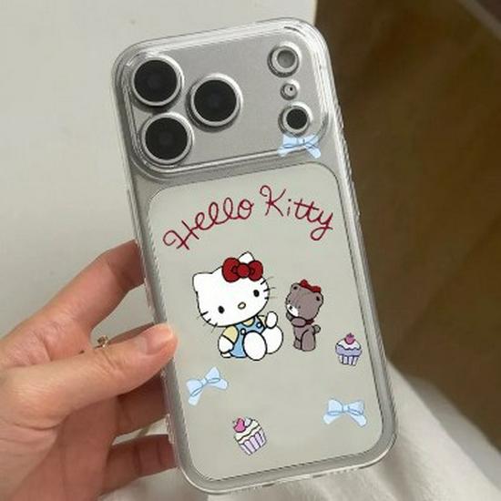 Hello Kitty Space Shell, Transparent Drop-Proof Case for Apple 17 Pro Max, 16, 15, 14/13, 12 Pro