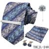 Men'S Business Dress Tie 5-Piece Groom Best Man Dress Accessories Gaowei Dense Jacquard Tie Worker