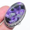 Russian Charoite Gemstone 925 Sterling Silver Jewelry Ring Size 8.5