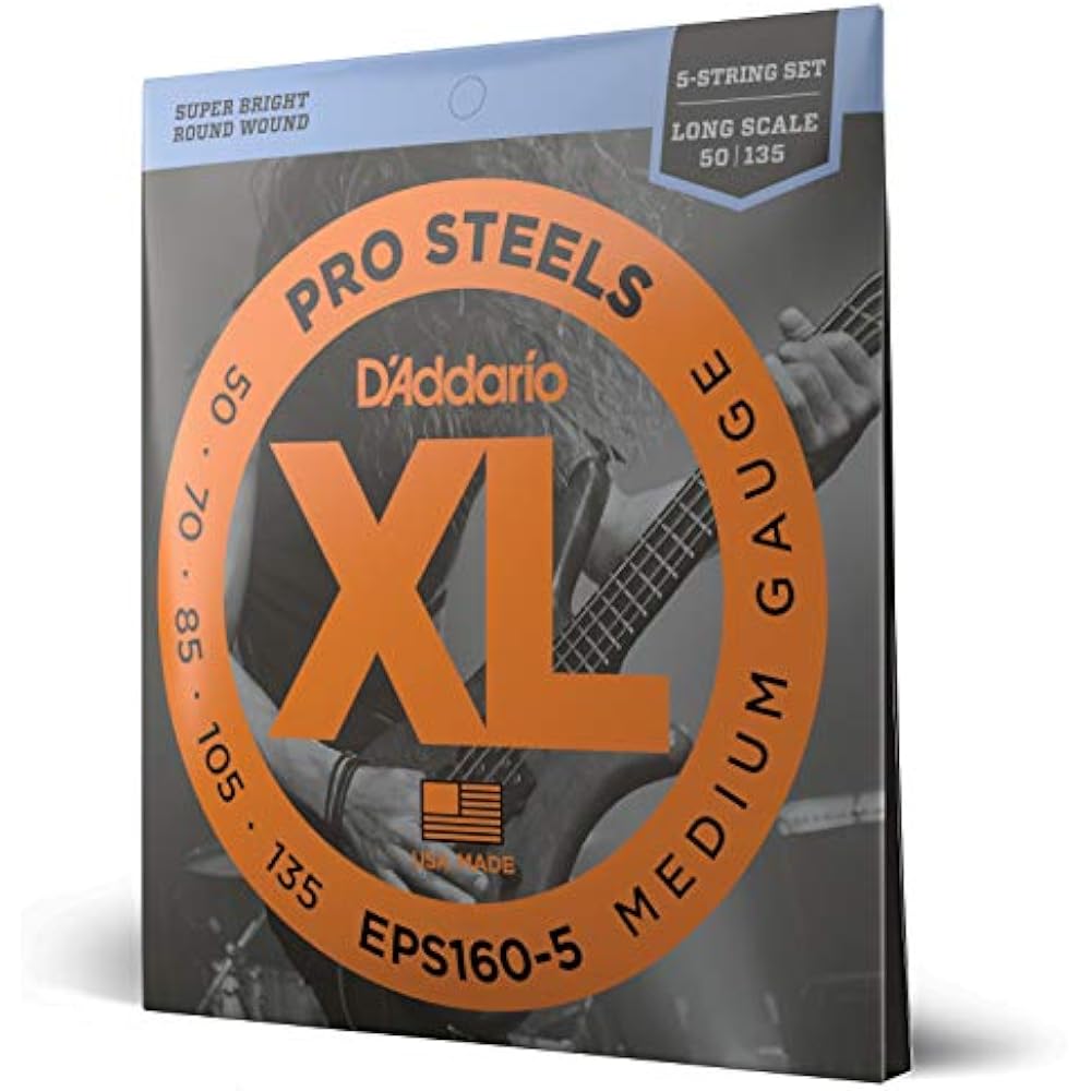 D Addario Daddario Bass String Prosteel Long Scale 5 String .050-.135 EPS160-5 [Domestic Genuine]