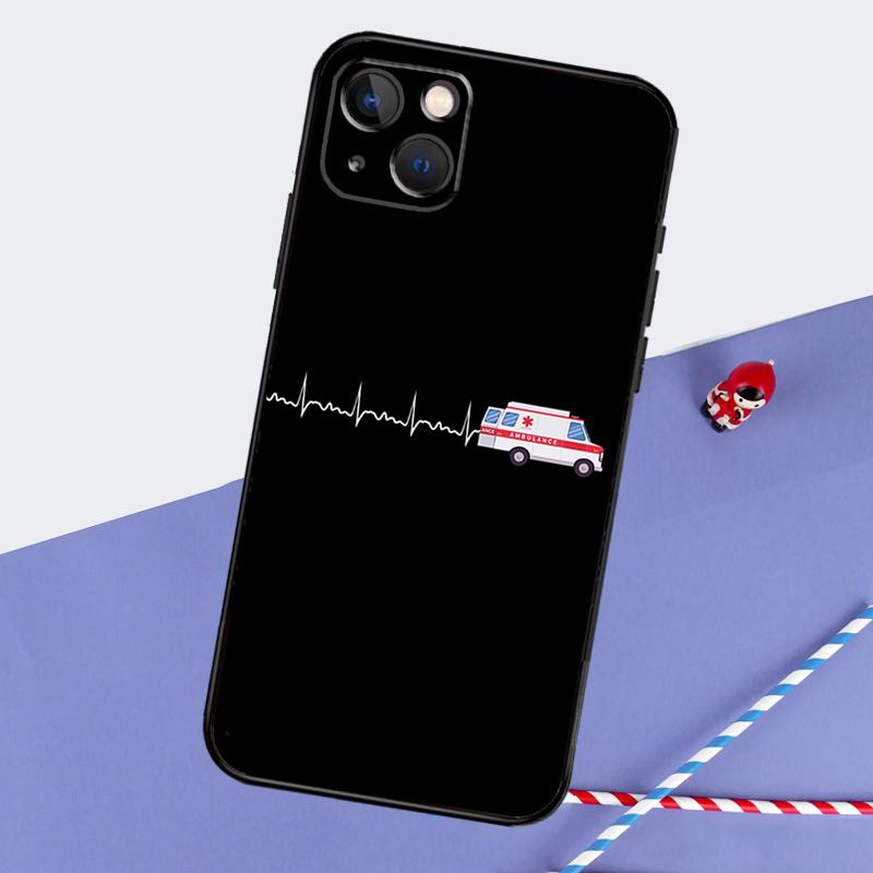 Ambulance Car Phone Case For iPhone 16 Pro Max 12 13 Mini 11 14 15 Pro Max XR 15 16 Plus 16e Back Cover