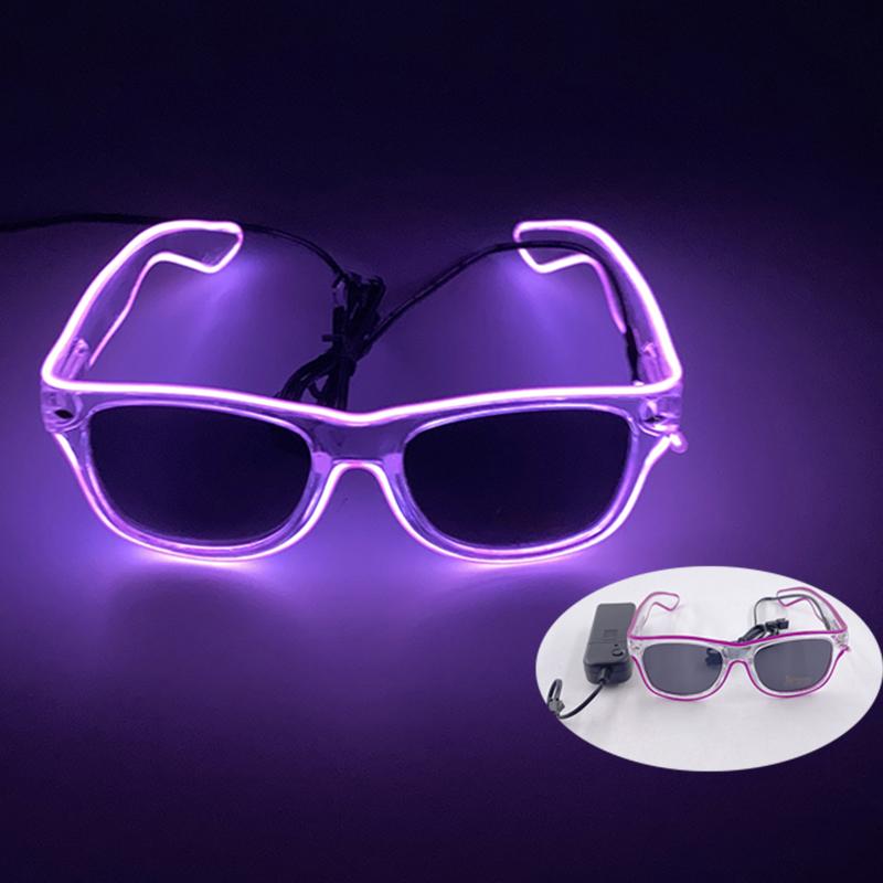 Nuovi Occhiali Stile Cyberpunk Cool Decorazione Luminosa per Feste Occhiali da Sole LED Luminosi Illuminazione Bar Rave Musica Festa da Ballo