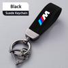BAFT6 Hot 2025 Car Suede Leather Keychain Ring Zinc Alloy Key Chain for X1 X3 X4 X5 E46 E90 F20 E60 E39 F10 M1 M2 M3 M5 M6 E87 M P