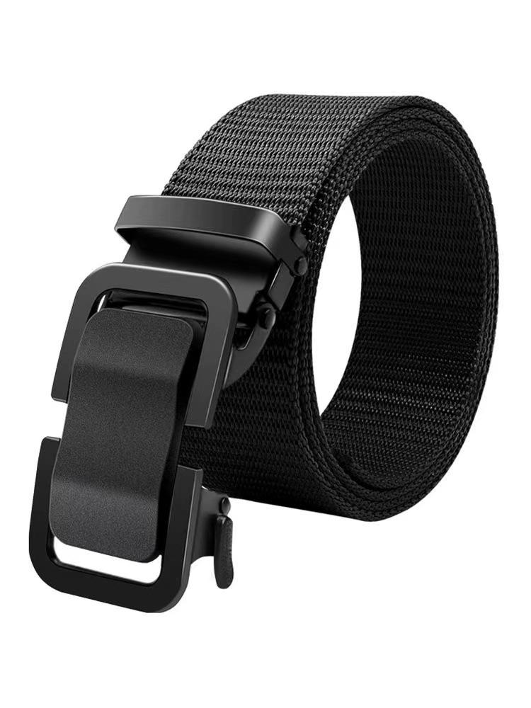 Toothless Nylon Canvas Belt Outdoor Simple Casual All-Match Men's Leather Belt Youth Belt