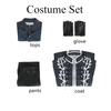 DMC Vergil Cosplay Kostüm, Devil May Cry Komplettes Outfit Mit Perücke, Halloween Gothic Kostüm Für Männer