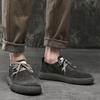 Genuine Leather Casual Shoes Men Brown Suede Shoes Moccasins Slip On Men's Flats Breathable Autumn Winter Male Driving Shoes