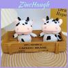 Cozy Black And White Cow Plush Keychain Perfect For Weddings And Party Favors
