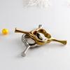 Stainless Steel Chopstick Rest with Spoon Holder Modern Dining Utensil Rest Rust-Resistant Easy-Clean Tableware for Home Dining
