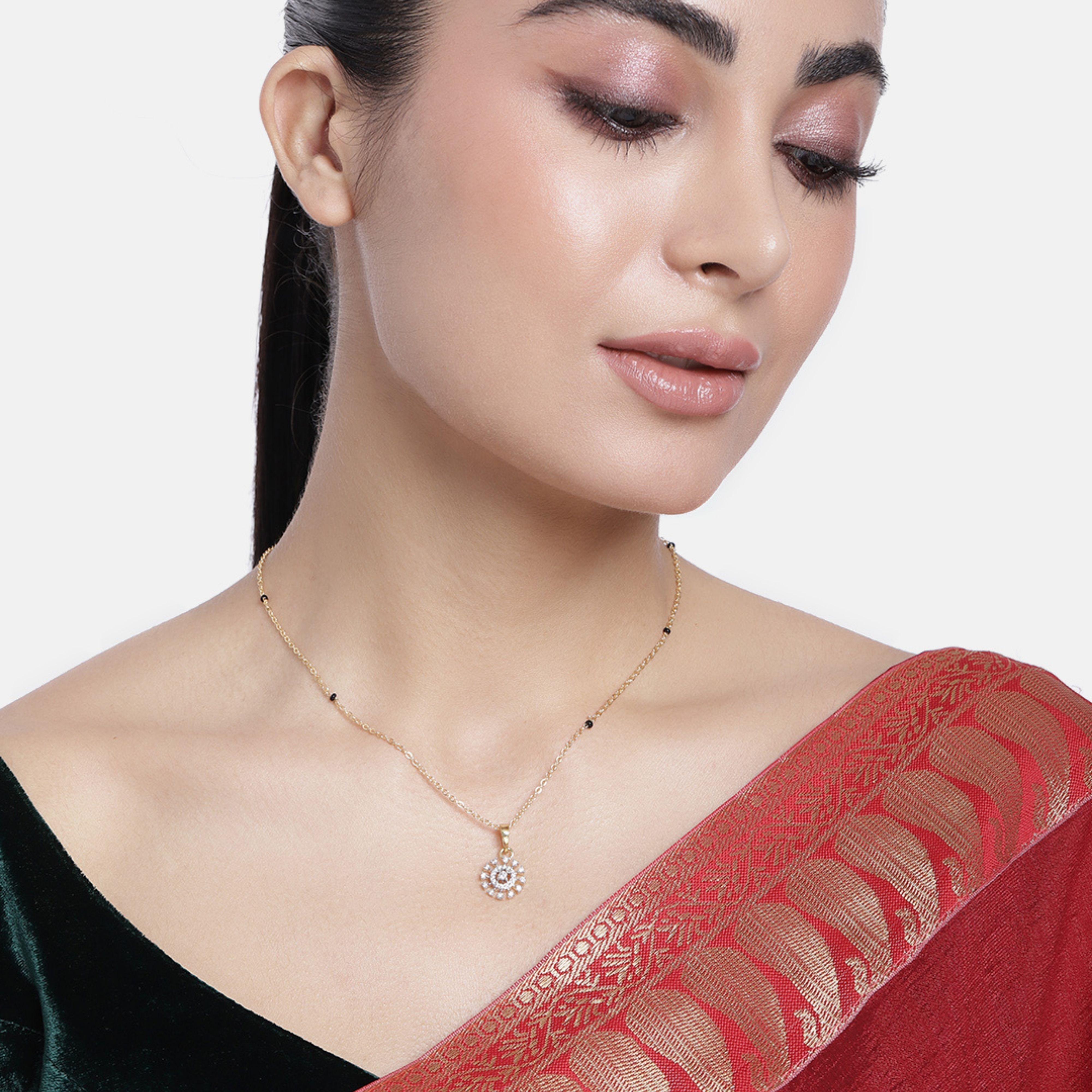 

Abdesigns Алмазная Мангалсутра, Позолоченная Индийская Мангалсутра, Болливудская актриса Мангалсутра, Синтетический выращенный в лаборатории бриллиант Мангалсутра белый