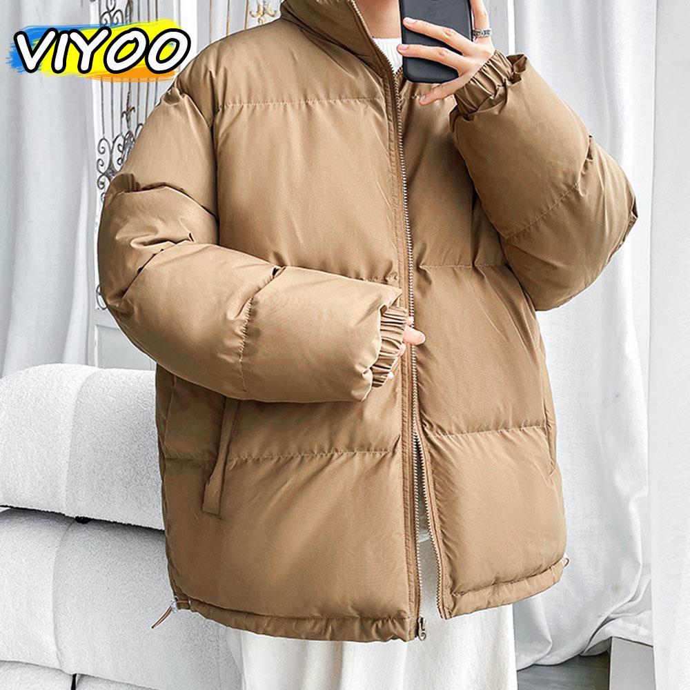 Мужская женская свободная одежда толстый повседневный пуховик уличная зимняя куртка — фото 3