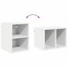 Wall Mounted Cabinet with Storage White 30 X 29.5 X 40 Cm Particleboard