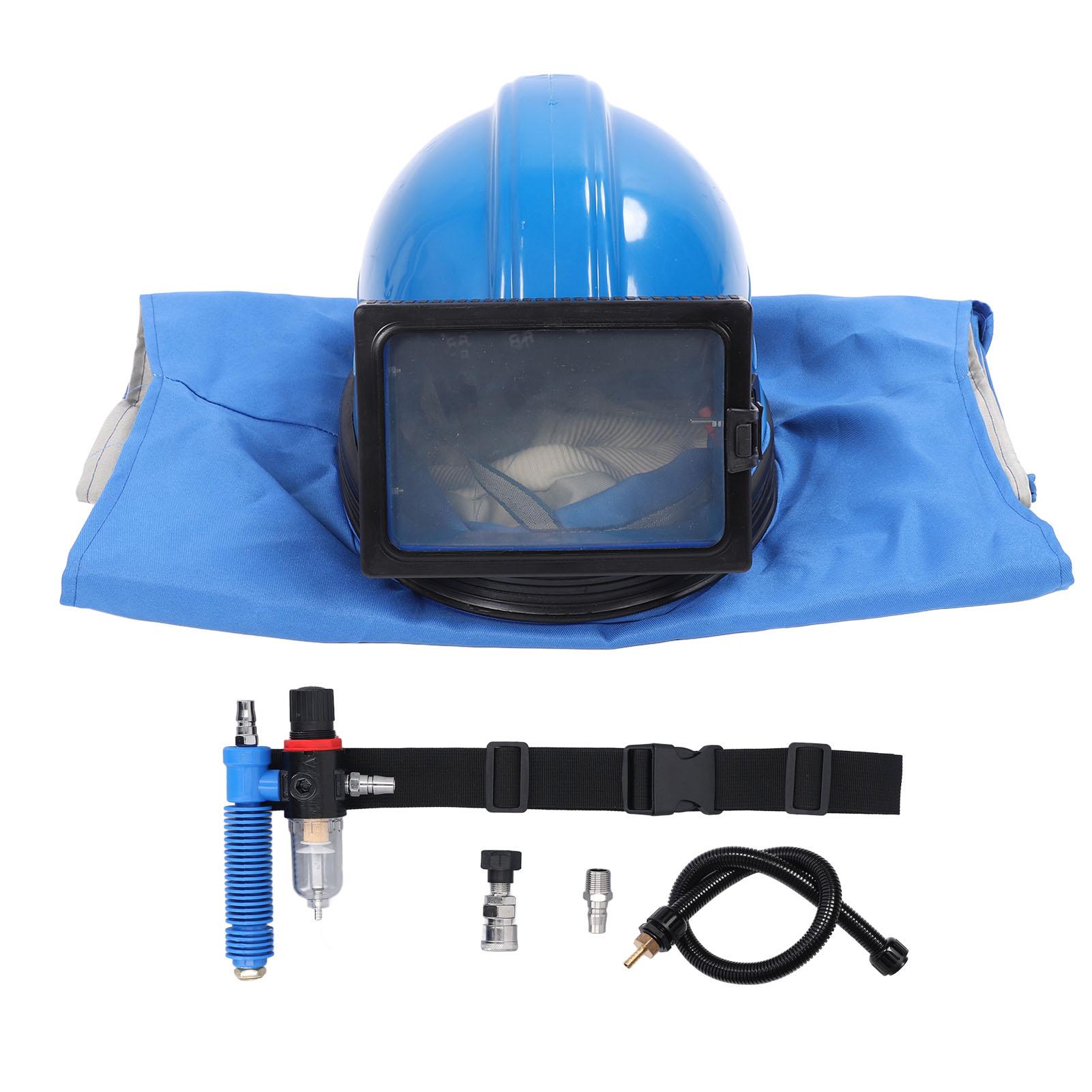 Sandblaster Helmet 1 4 Inch Inlet 13mm Thread Protective Sand Blasting Hood Protector for Spraying