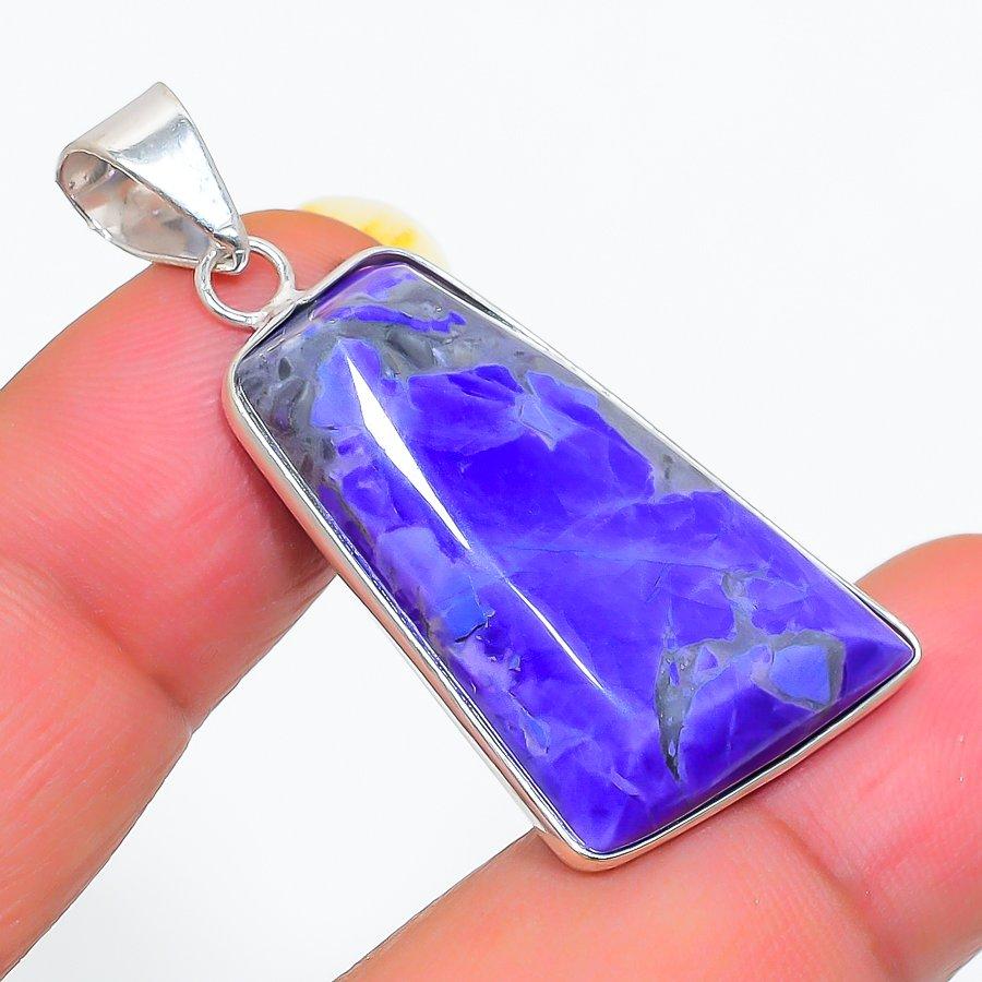 

Ювелирная подвеска из натурального морского осадка из яшмы 925 пробы 1,62 дюйма E5o34