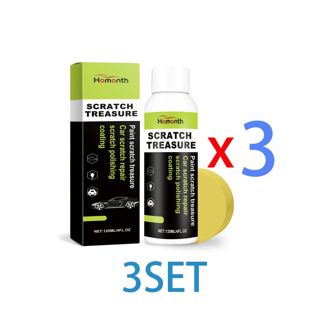 Car Scratch Remover Cream Paint Polish Restorer Remove Light Scratches Oxidation Safe Formula Kit with Applicator Sponge 120ML