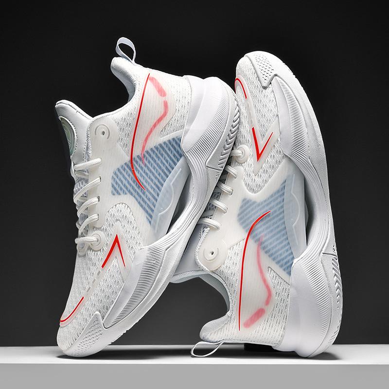 Summer new basketball shoes men's high-top high-quality V2 luminous MD + TPU + rubber sole student sports shoes