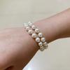 High-end Light Luxury Imitation Pearl Necklace Women's Simple Personality Niche Handmade Beaded Collarbone Chain Jewelry