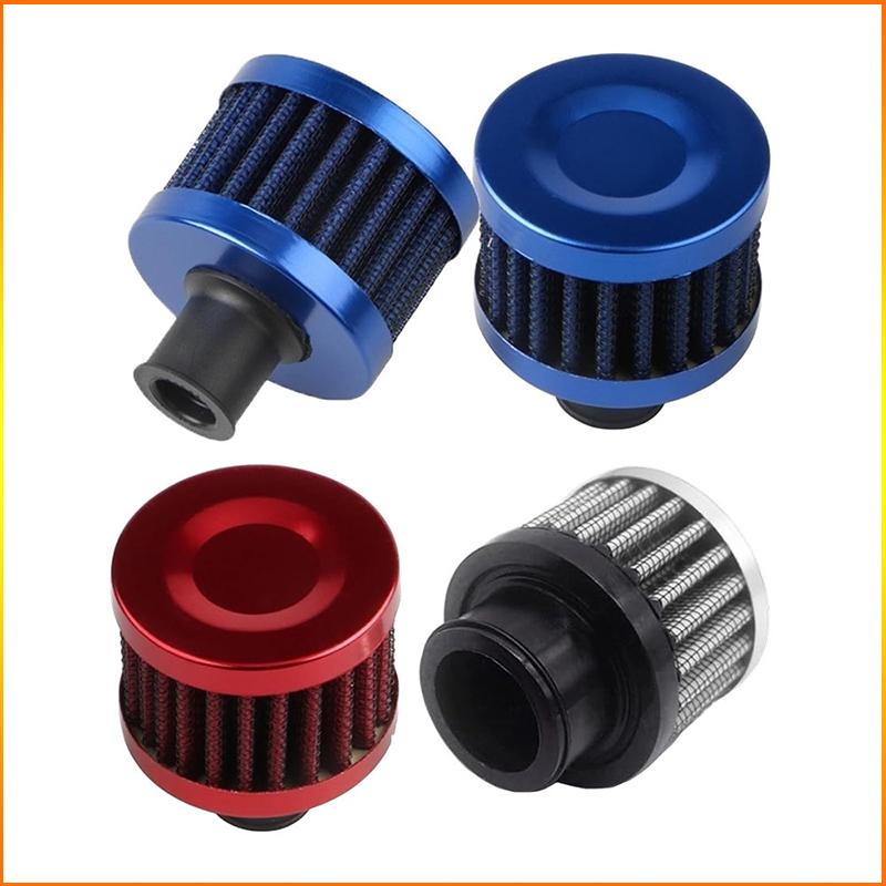 ZG 12MM Mini Mushroom Breather Filter Universal Car Motorcycle ATV Crankcase Turbo Vent Air Filter Easy Clamp‑on Installation