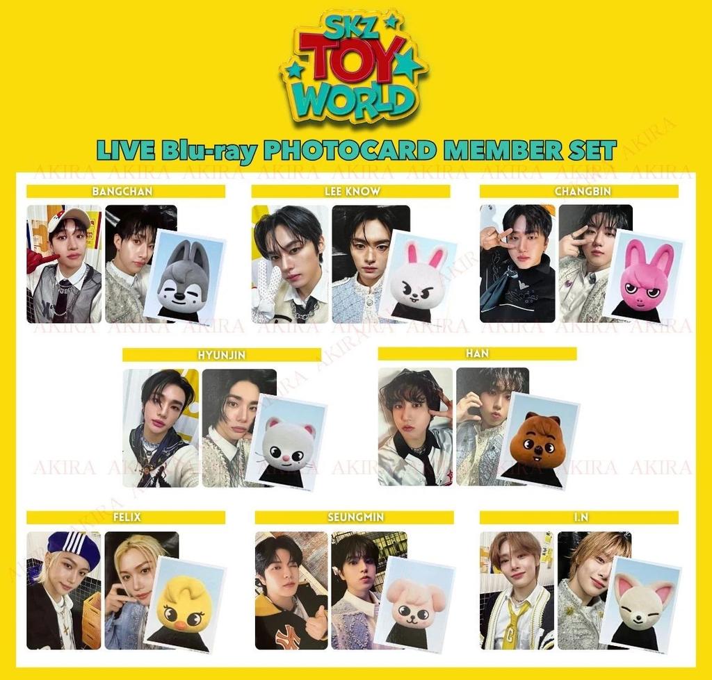 STRAY KIDS FAN CONNECTING 2024 "SKZ TOY WORLD" LIVE Blu-ray FOTOKARTE MITGLIEDERSET