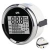 3.3in 12V 24V GPS Speedometer with Backlight Digital Gauge 0‑999 Knots KM H MPH for Car Boat Yacht Vessel