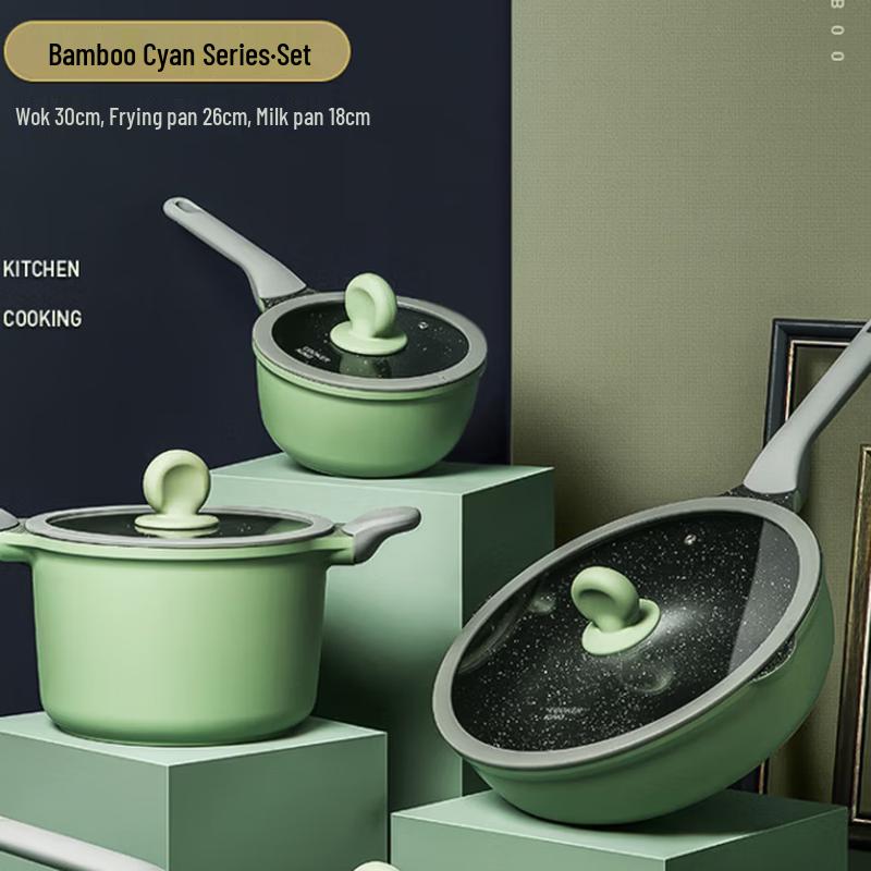 COOKER KING Non-stick 3-Piece Cookware Set
