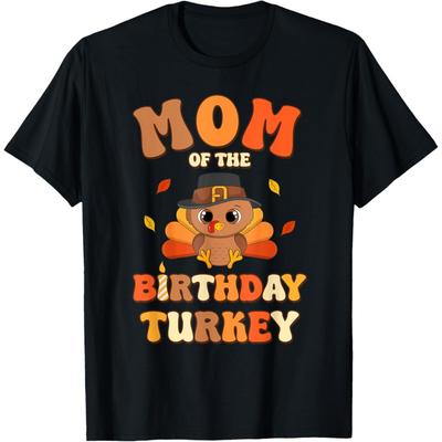 Mom Of The Birthday Turkey Cute 1st Birthday Boy Girl T-Shirt