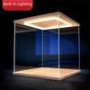 Éclairages LED Circulaires Vitrine en Acrylique Vitrine Très Transparente Présentation de Figurines d'Action