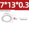 304 Stainless Steel Ultra-Thin Flat Washers - Available in Thickness: 0.1mm, 0.2mm, 0.3mm, 0.5mm