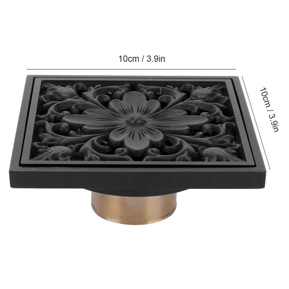 Square Shower Drain 10x10cm / 3.94×3.94inch Floor Drain Universal Fit Floor Strainer Kitchen