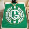 FC Groningen Koc Flanelowy z Nadrukiem, Wysoka jakość, Wygodny na Wszystkie Pory Roku, Wystrój Domu, Ciepło i Komfort