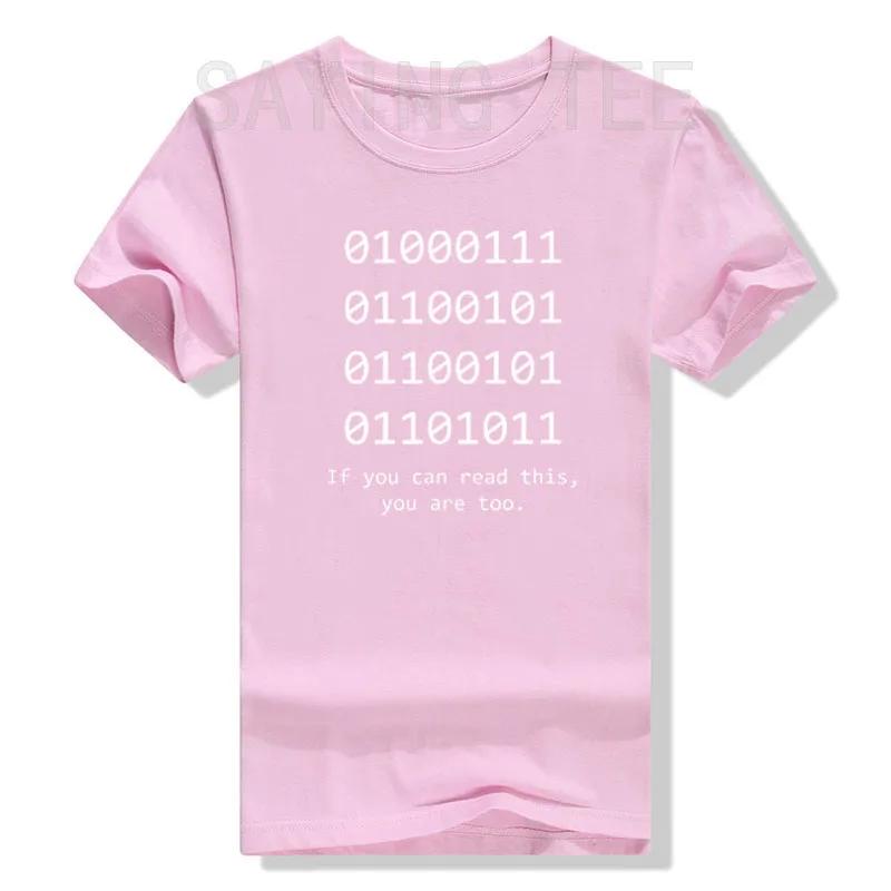 Lustiges Computer Binärcode Programmierer, Entwickler Geek Geschenk T-Shirt Humorvolles IT-Profi Grafik T-Shirt Tops Kurzarm Outfit