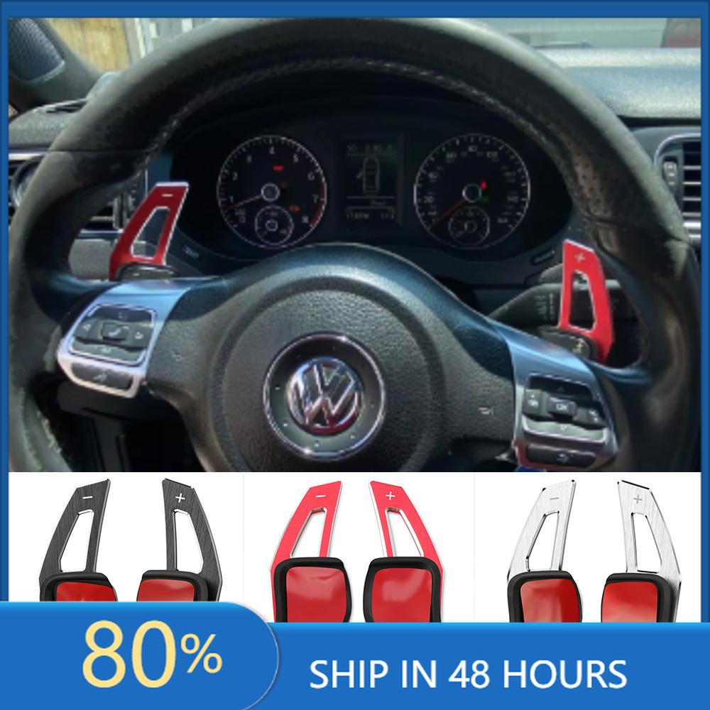 BAOC1 For VOLKSWAGEN VW GTI DSG Steering Wheel Paddle Extension Shift Cover For VW Golf 5 6 MK6 GTI R Jetta MK5 Passat B6 B7 CC Polo S