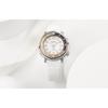 Seiko Prospex Series Solar Sports Canister Dive Watch Solar Quartz Movement Leather Strap Women watches White SUT407P1