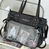 New Y2k Sweet Anime Ita Tote JK Two-dimensional Sling Carry Bag Lolita Female Transparent Shoulder Bag Otaku DIY Comic Display Handbag