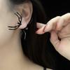 Black Spider Scary Earrings Decoration For Halloween Party Jewelry Fashion Gift