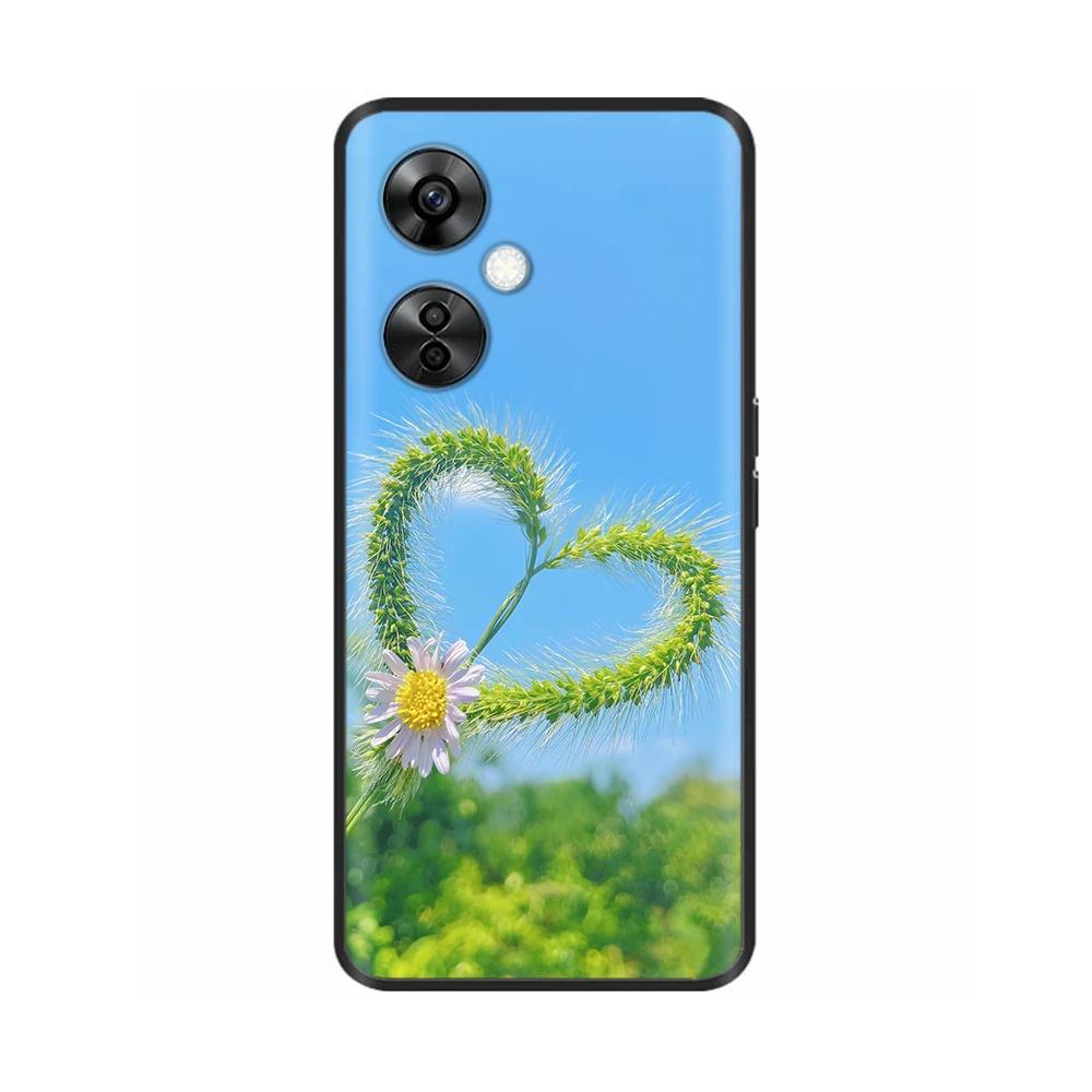 Für OnePlus Nord CE 3 Lite 5G Hülle Blume Silikon Weiche Rückseite Für Oneplus Nord CE3 5G NordN30 Handyhülle Schutzhülle